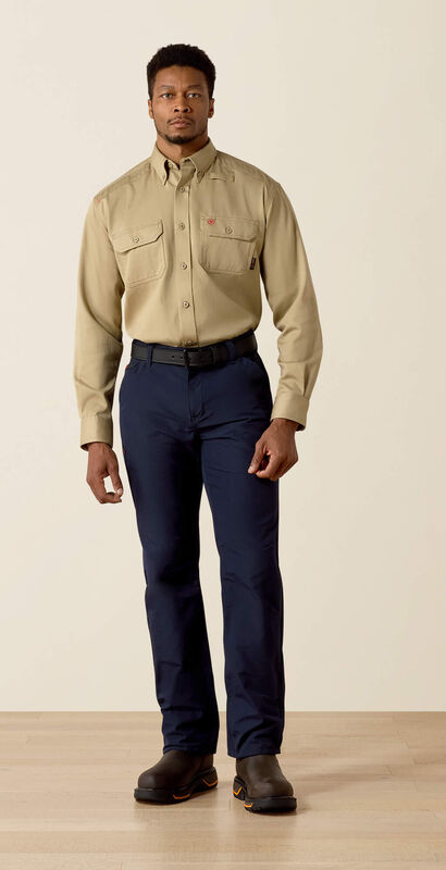 FR Solid Work Shirt Full